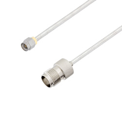 Picture of SMA Male to TNC Female Cable Assembly using LC141TB Coax, 1 FT