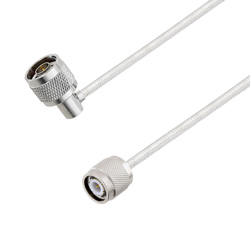 Picture of N Male Right Angle to TNC Male Cable Assembly using LC141TB Coax, 3 FT