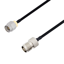 Picture of SMA Male to TNC Female Cable Assembly using LC141TBJ Coax, 1.5 FT
