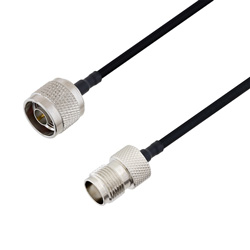 Picture of N Male to TNC Female Cable Assembly using LC141TBJ Coax, 1.5 FT