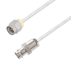 Picture of BNC Female to SMA Male Cable Assembly using LC085TB Coax, 1 FT