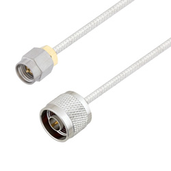 Picture of SMA Male to N Male Cable Assembly using LC085TB Coax, 10 FT