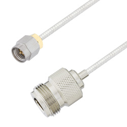 Picture of N Female to SMA Male Cable Assembly using LC085TB Coax, 1.5 FT