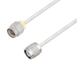 Picture of SMA Male to TNC Male Cable Assembly using LC085TB Coax, 1.5 FT