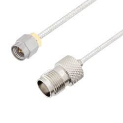 Picture of SMA Male to TNC Female Cable Assembly using LC085TB Coax, 1.5 FT