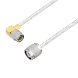 Picture of SMA Male Right Angle to TNC Male Cable Assembly using LC085TB Coax, 10 FT