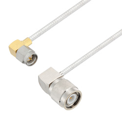 Picture of SMA Male Right Angle to TNC Male Right Angle Cable Assembly using LC085TB Coax, 10 FT