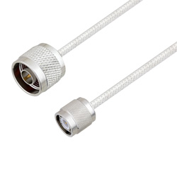 Picture of N Male to TNC Male Cable Assembly using LC085TB Coax, 1 FT