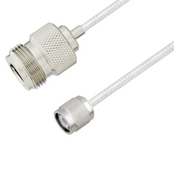 Picture of N Female to TNC Male Cable Assembly using LC085TB Coax, 4 FT
