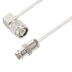 Picture of BNC Female to TNC Male Right Angle Cable Assembly using LC085TB Coax, 1.5 FT