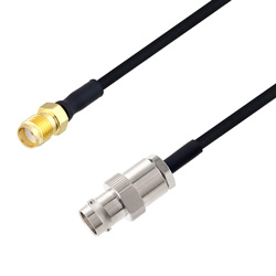 Picture of BNC Female to SMA Female Cable Assembly using LC085TBJ Coax, 1.5 FT