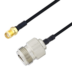 Picture of SMA Female to N Female Cable Assembly using LC085TBJ Coax, 6 FT