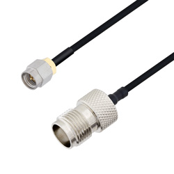 Picture of SMA Male to TNC Female Cable Assembly using LC085TBJ Coax, 1.5 FT
