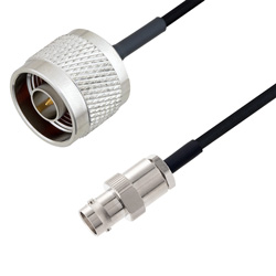 Picture of BNC Female to N Male Cable Assembly using LC085TBJ Coax, 1.5 FT