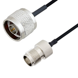 Picture of N Male to TNC Female Cable Assembly using LC085TBJ Coax, 1.5 FT