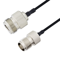 Picture of N Female to TNC Female Cable Assembly using LC085TBJ Coax, 4 FT