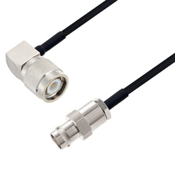 Picture of BNC Female to TNC Male Right Angle Cable Assembly using LC085TBJ Coax, 3 FT