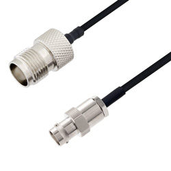 Picture of BNC Female to TNC Female Cable Assembly using LC085TBJ Coax, 1.5 FT