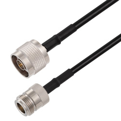 Picture of N Male to N Female Cable Assembly using RG58 Coax, 6 FT