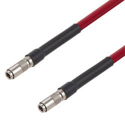 Picture of 75 Ohm 12G SDI HD-BNC Male to HD-BNC Male Cable Assembly using 4694R-RD Coax, 1 FT