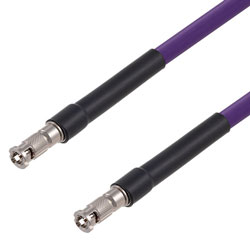 Picture of 75 Ohm 12G SDI HD-BNC Male to HD-BNC Male Cable Assembly using 4694R-VL Coax, 3 FT