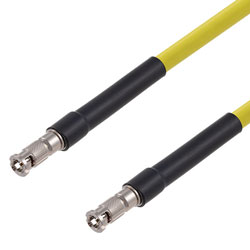Picture of 75 Ohm 12G SDI HD-BNC Male to HD-BNC Male Cable Assembly using 4694R-YW Coax, 10 FT