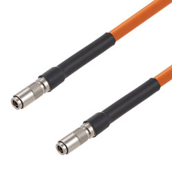 Picture of 75 Ohm 12G SDI 1.0/2.3 Male to 1.0/2.3 Male Cable Assembly using 4694R-OR Coax, 1 FT