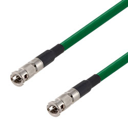 Picture of 75 Ohm 12G SDI HD-BNC Male to HD-BNC Male Cable Assembly using 4855R-GR Coax, 25 FT