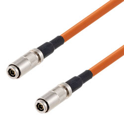 Picture of 75 Ohm 12G SDI 1.0/2.3 Male to 1.0/2.3 Male Cable Assembly using 4855R-OR Coax, 10 FT