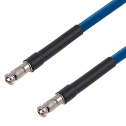 Picture of 75 Ohm 6G SDI HD-BNC Male to HD-BNC Male Cable Assembly using 1694A-BL Coax, 10 FT