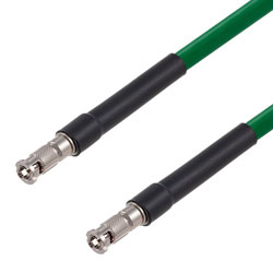 Picture of 75 Ohm 6G SDI HD-BNC Male to HD-BNC Male Cable Assembly using 1694A-GR Coax, 10 FT