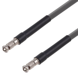 Picture of 75 Ohm 6G SDI HD-BNC Male to HD-BNC Male Cable Assembly using 1694A-GY Coax, 10 FT