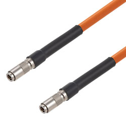 Picture of 75 Ohm 6G SDI 1.0/2.3 Male to 1.0/2.3 Male Cable Assembly using 1694A-OR Coax, 1 FT