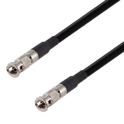 Picture of 75 Ohm 6G SDI HD-BNC Male to HD-BNC Male Cable Assembly using 1855A-BK Coax, 10 FT