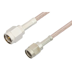 Picture of SMA Male to Reverse Polarity SMA Male Cable Assembly using RG-316 Coax, 1 FT