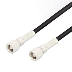 Picture of SMC Plug to SMC Plug Cable Assembly using RG174 Coax, 1 FT