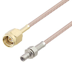 Picture of SMA Male to SMB Jack Cable 12 Inch Using RG316 Coax