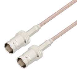 Picture of BNC Female to BNC Female Cable Assembly using RG316 Coax, 2 FT