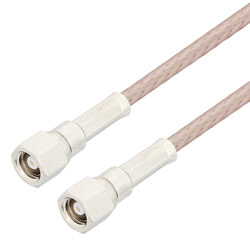 Picture of SMC Plug to SMC Plug Cable Assembly using RG316 Coax, 1 FT