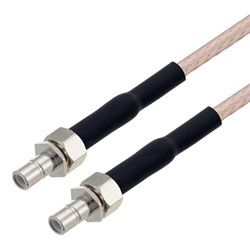 Picture of SMB Jack to SMB Jack Cable Assembly using RG316-DS Coax, 1.5 FT with Double HeatShrink