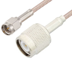 Picture of SMA Male to TNC Male Cable Assembly using RG316-DS Coax, 1.5 FT