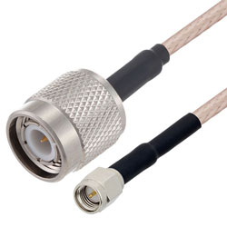 Picture of SMA Male to TNC Male Cable Assembly using RG316-DS Coax, 1.5 FT with HeatShrink