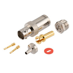 Picture of 78 Ohm TRB 3-Lug Jack 1553 Connector Clamp/Solder Attachment for 30-02002-LC-LC, TWAC-78-1F2