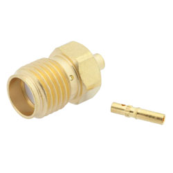 Picture of 18 GHz SMA Female Connector Solder Attachment for .047 Semi-Rigid, .047 Formable