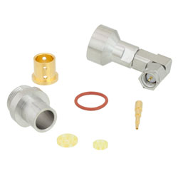 Picture of 18 GHz SMA Male Right Angle Precision Connector Clamp/Solder Attachment for 300 Low Loss