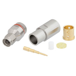Picture of 18 GHz SMA Male Precision Connector Clamp/Solder Attachment for 300 Low Loss, .490 inch Diameter Body