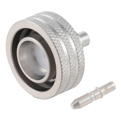 Picture of 4.3-10 Plug Non-Magnetic Connector Crimp/Solder Attachment for 0.141 Cable
