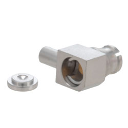 Picture of SMP Plug Right Angle Non-magnetic Connector Crimp/Solder Attachment for 0.047 Cable