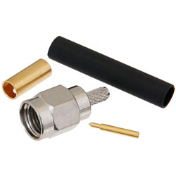 Picture of SMA Male Connector Solder Attachment for RG174, RG316, RG188, LMR-100, .100 inch