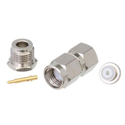 Picture of SMA Male Connector Clamp/Solder Attachment for RG188-DS, RG316-DS